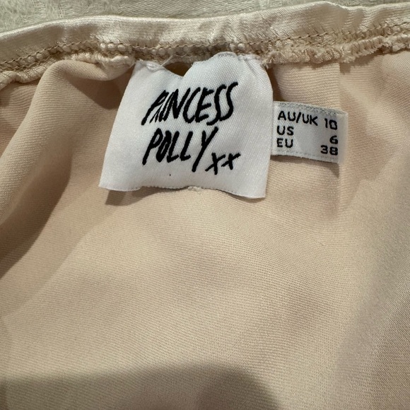 Princess Polly Love Song Top Champagne cowl neck silky - Picture 6 of 8